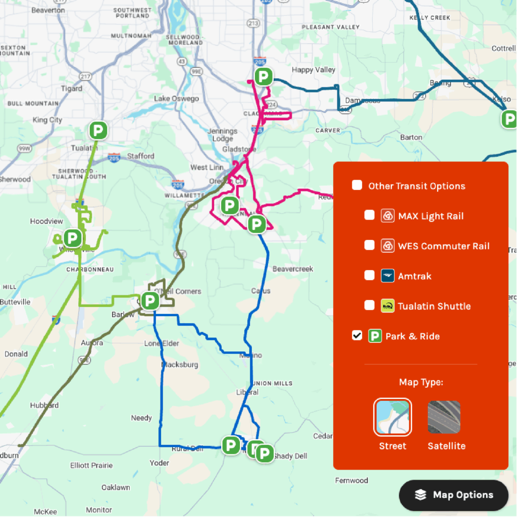 Ride Clackamas Park & Ride